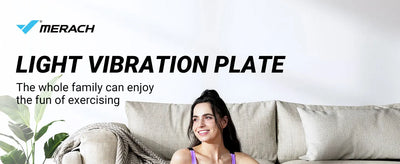 Vibration Plate with 7-Color LED Lights & Bluetooth Speaker — Whole-Body Recovery Platform