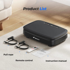 Vibration Plate with 7-Color LED Lights & Bluetooth Speaker — Whole-Body Recovery Platform