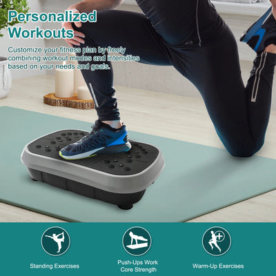 Vibration Plate Exercise Machine — Full-Body Wellness Platform with Resistance Bands & Remote