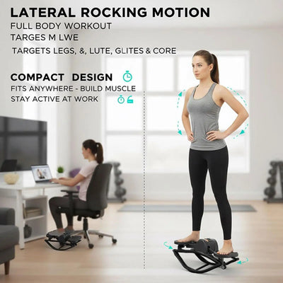 Portable Lateral Stepper — Compact Twist Stepper with LCD Monitor