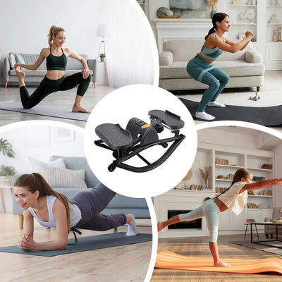 Portable Lateral Stepper — Compact Twist Stepper with LCD Monitor