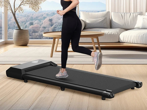 Under-Desk Walking Pad Treadmill — 2.5 HP, App & Remote, 300 lb Capacity