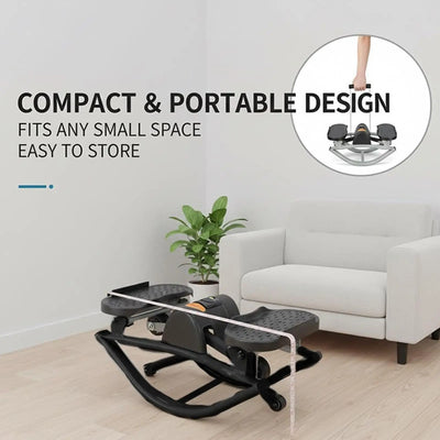 Portable Lateral Stepper — Compact Twist Stepper with LCD Monitor