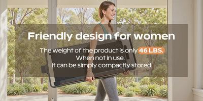 4-in-1 Folding Treadmill with Handrail — Walk, Run, Incline & Under-Desk