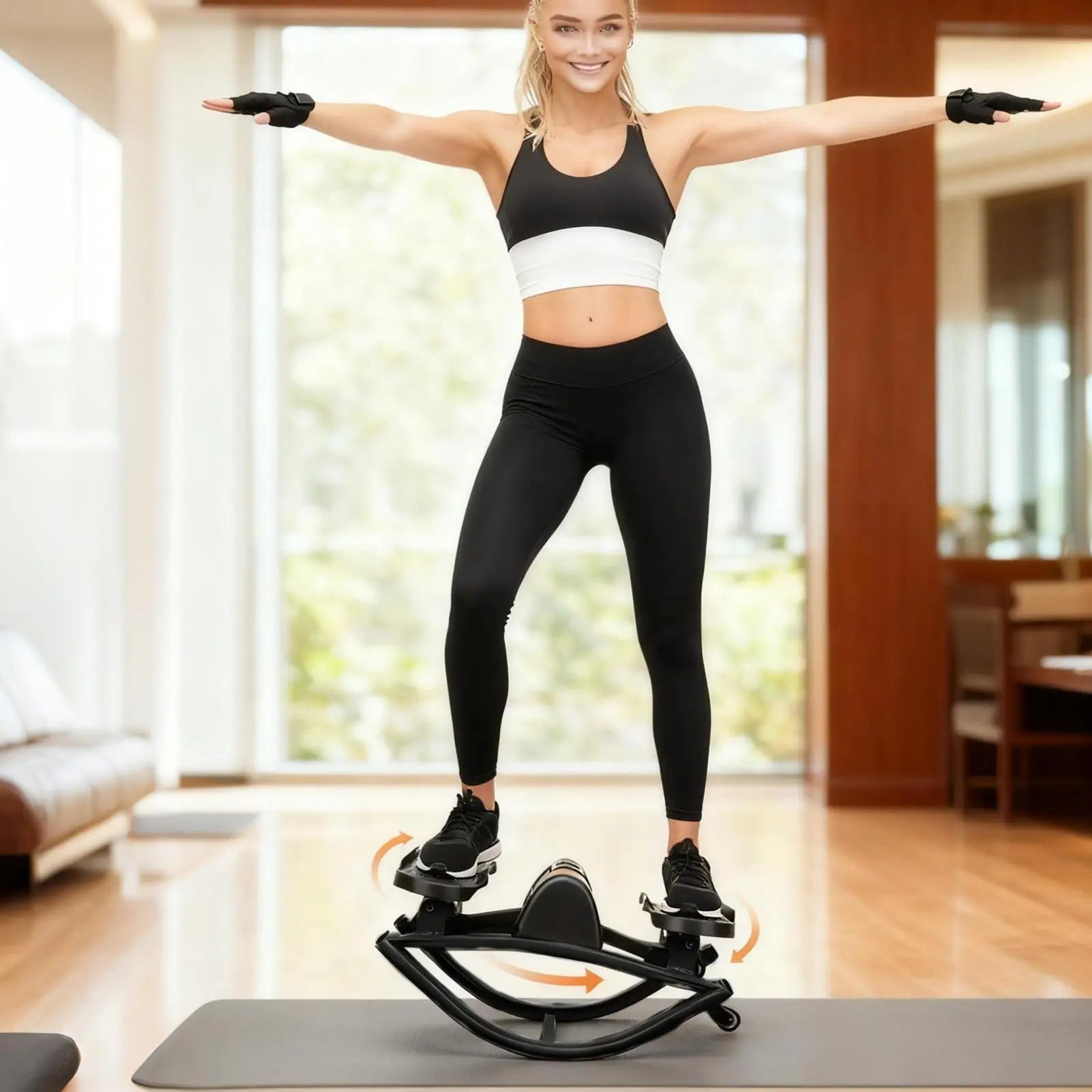 Portable Lateral Stepper — Compact Twist Stepper with LCD Monitor