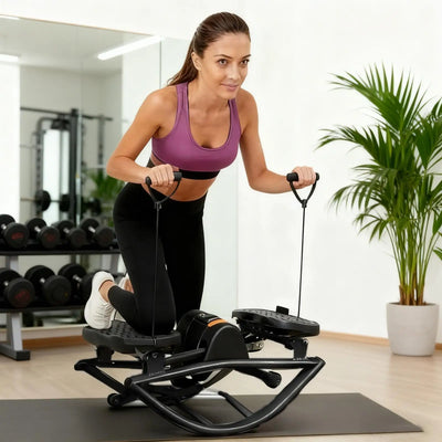 Portable Lateral Stepper — Compact Twist Stepper with LCD Monitor