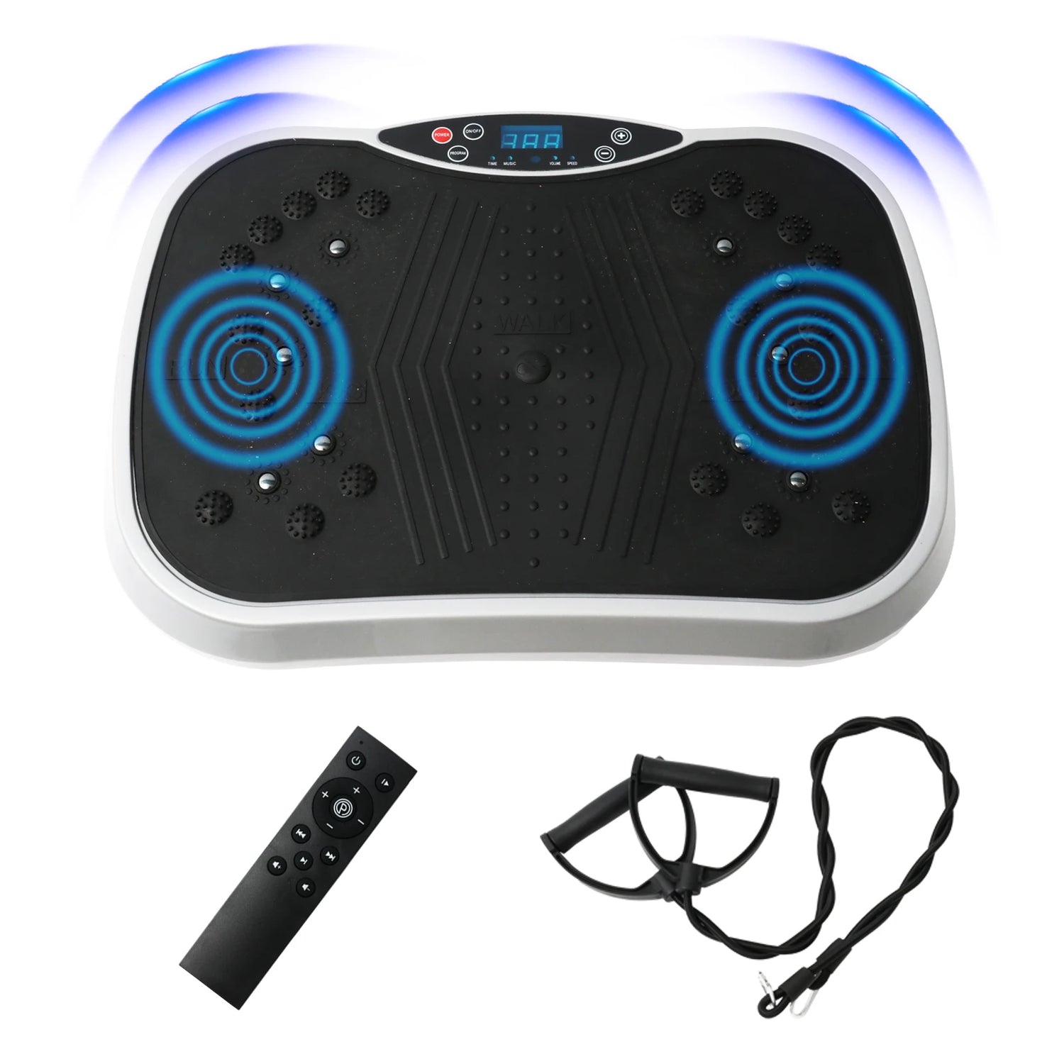 Vibration Plate Exercise Machine — Full-Body Wellness Platform with Resistance Bands & Remote