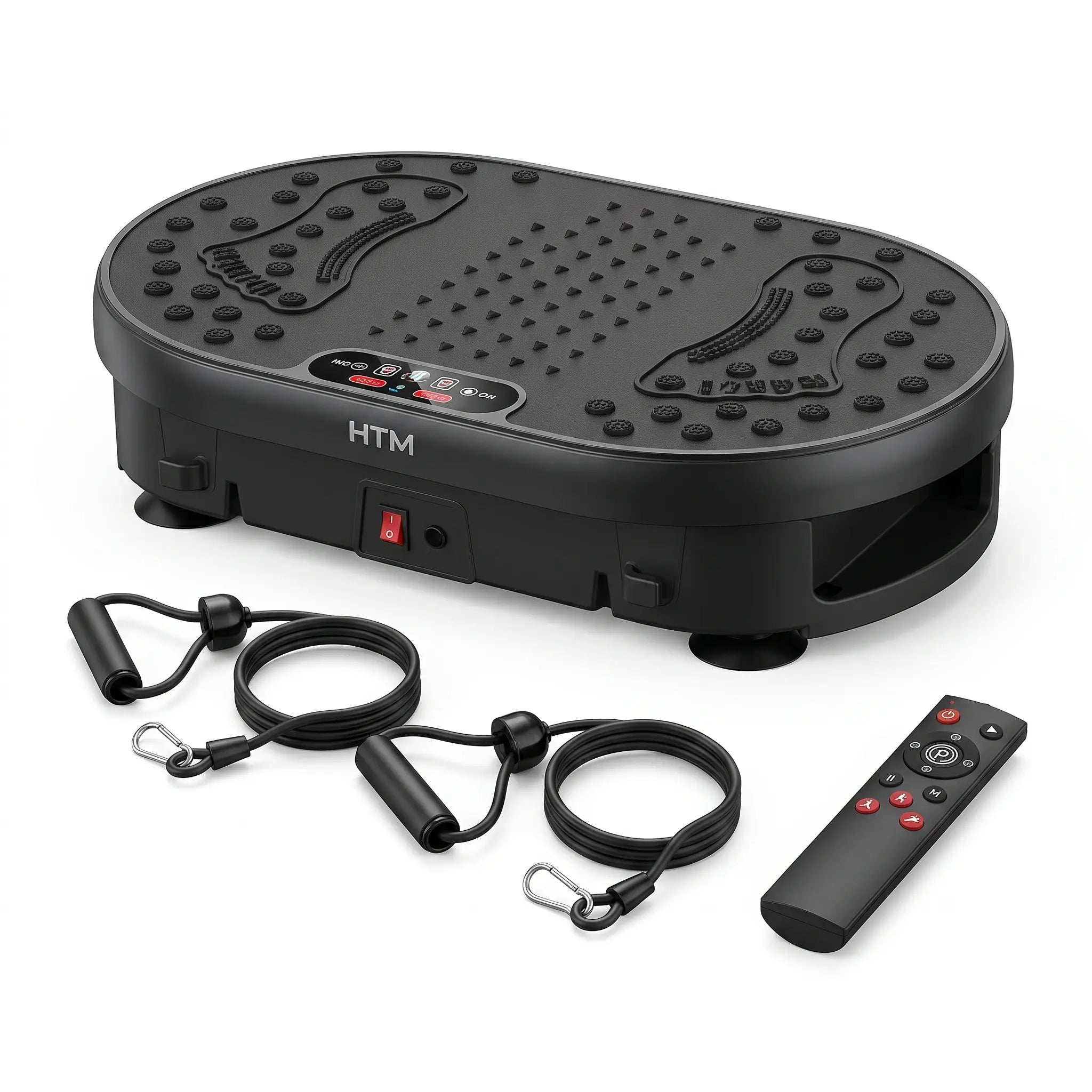 High-Frequency Vibration Plate — 120 Levels & 9 Programs, Touch + Remote Control