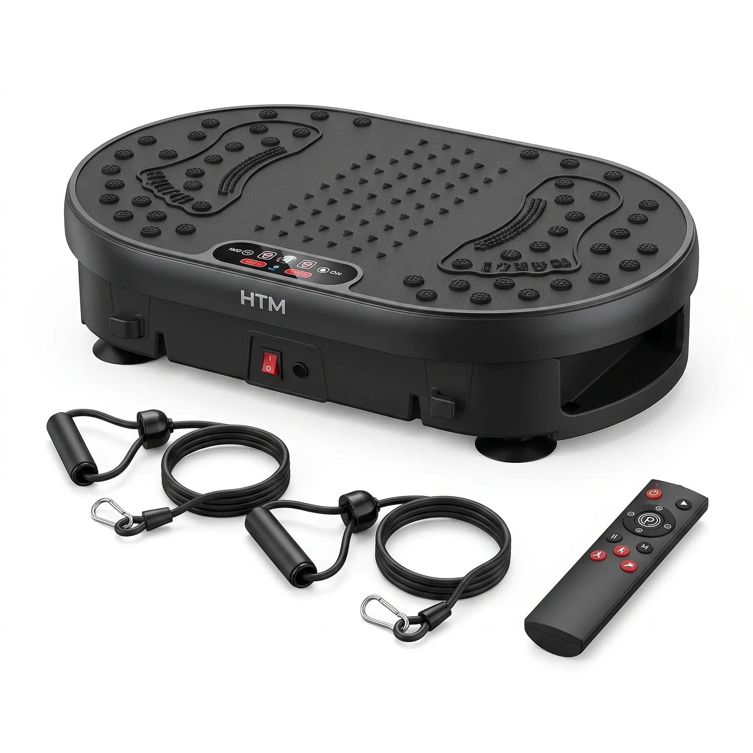 High-Frequency Vibration Plate — 120 Levels & 9 Programs, Touch + Remote Control