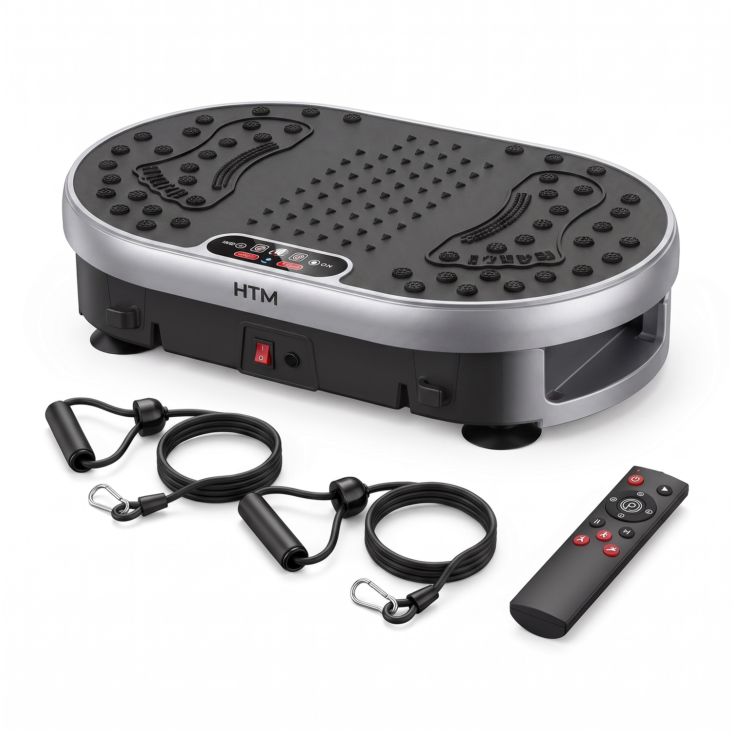 High-Frequency Vibration Plate — 120 Levels & 9 Programs, Touch + Remote Control