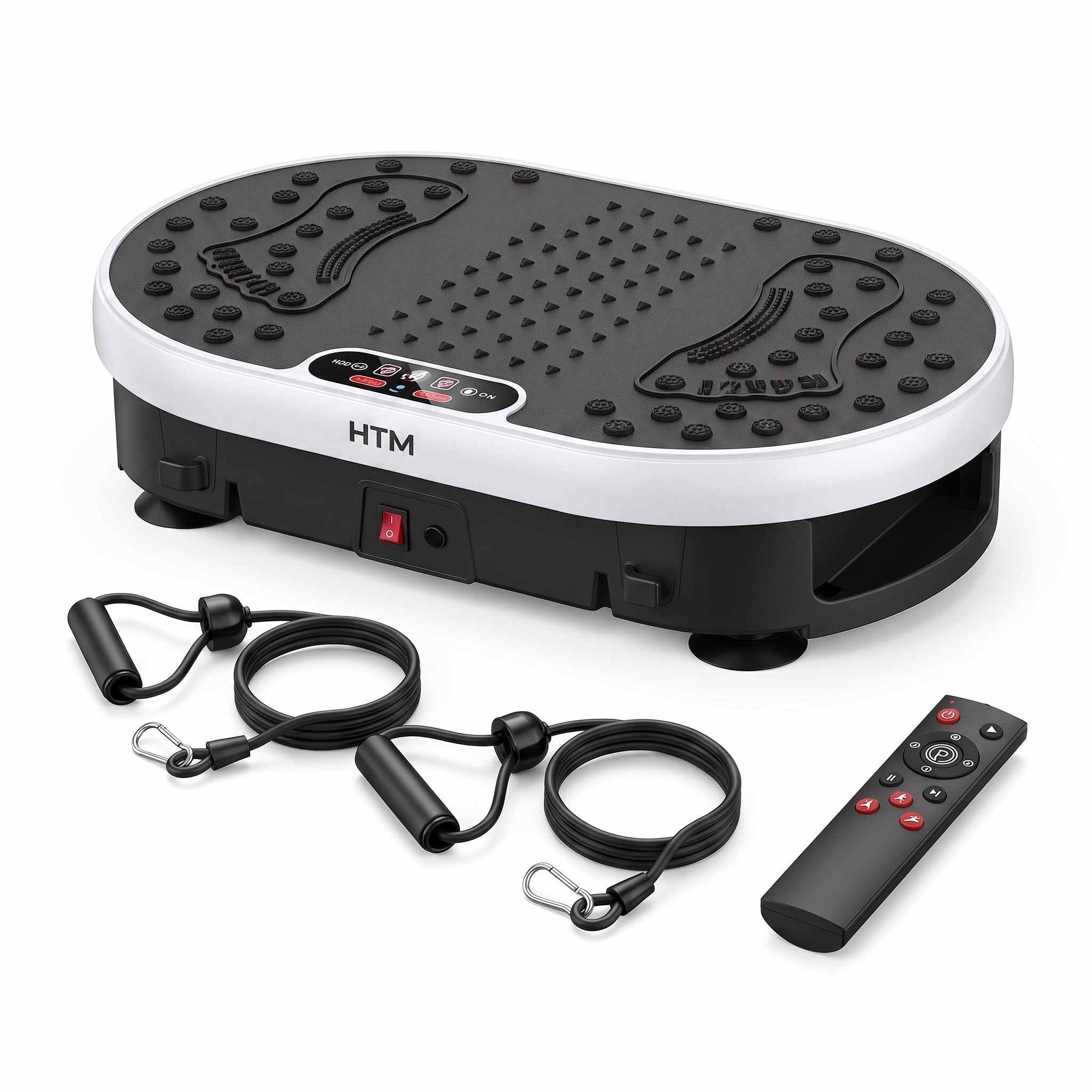 High-Frequency Vibration Plate — 120 Levels & 9 Programs, Touch + Remote Control